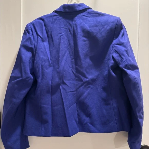 GAP Women's Wool Royal Blue Purple Academy Blazer 12 - Picture 5 of 6